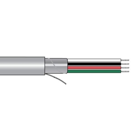 ALPHA WIRE 22-2C STR TNC PP FOIL SHD, PVC BLACK JKT CM 300V 75C, ROHS, 1000FT 2461C BK001